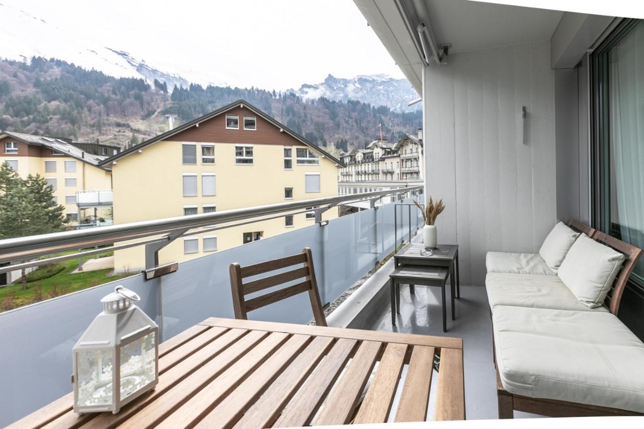 Spirit Apartments - Studio #3 - Balkon - Parkplatz Engelberg Kültér fotó